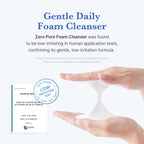 Facial Cleanser Zero Foam Cleanser | Daily Gentle Cleansing Foam for Sensitive Skin | Excess Sebum Control, Hydration, Pore Minimization | Korean Skincare, 4.23 Oz