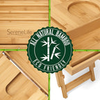 Bath Caddy Breakfast Tray Combo - Natural Bamboo